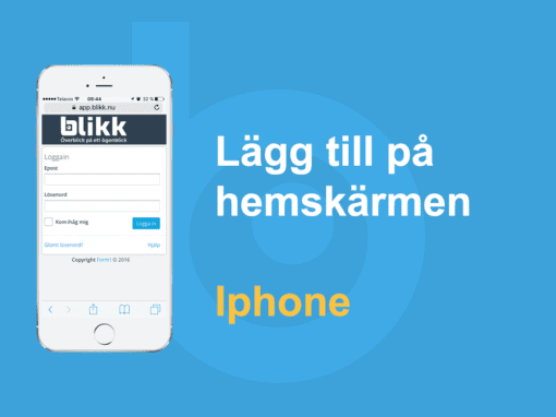 Lägg till på hemskärmen – Iphone