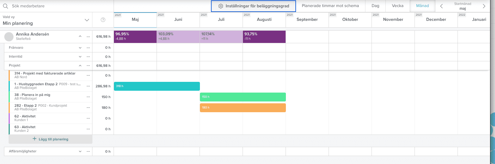 månadsvy resursplanering