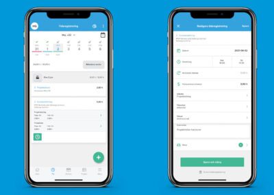 Ny version av Blikk mobilapp – ny layout och funktionalitet i tidrapporteringen
